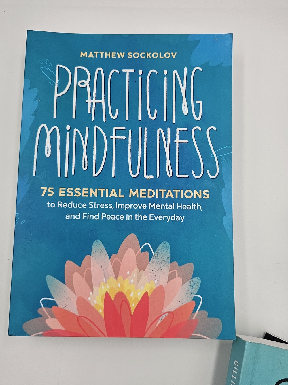 Stack of Mindfulness & CBT Books in Black, Teal, Blue, and Cream - Picture 5 of 14